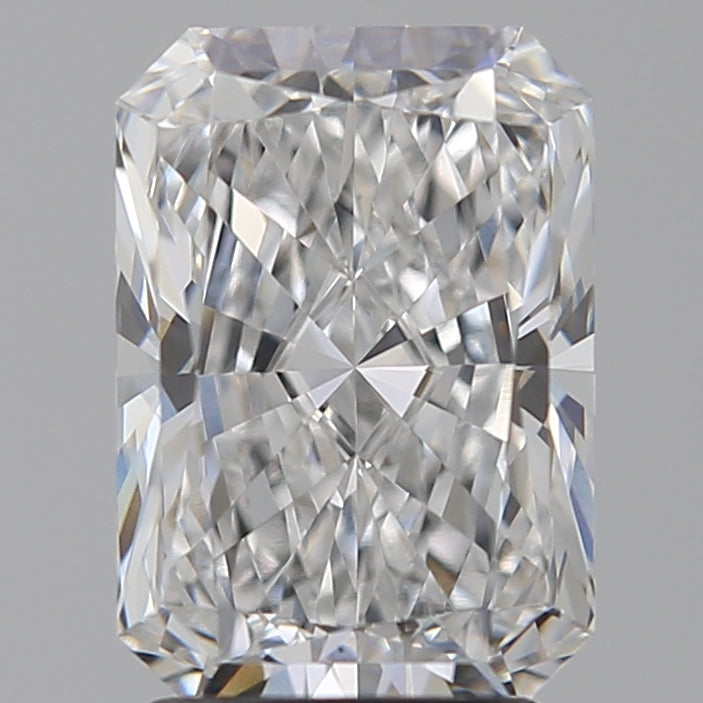 2.54 Carat Radiant Lab Diamond with  Cut Diamond in 14KT  view 1
