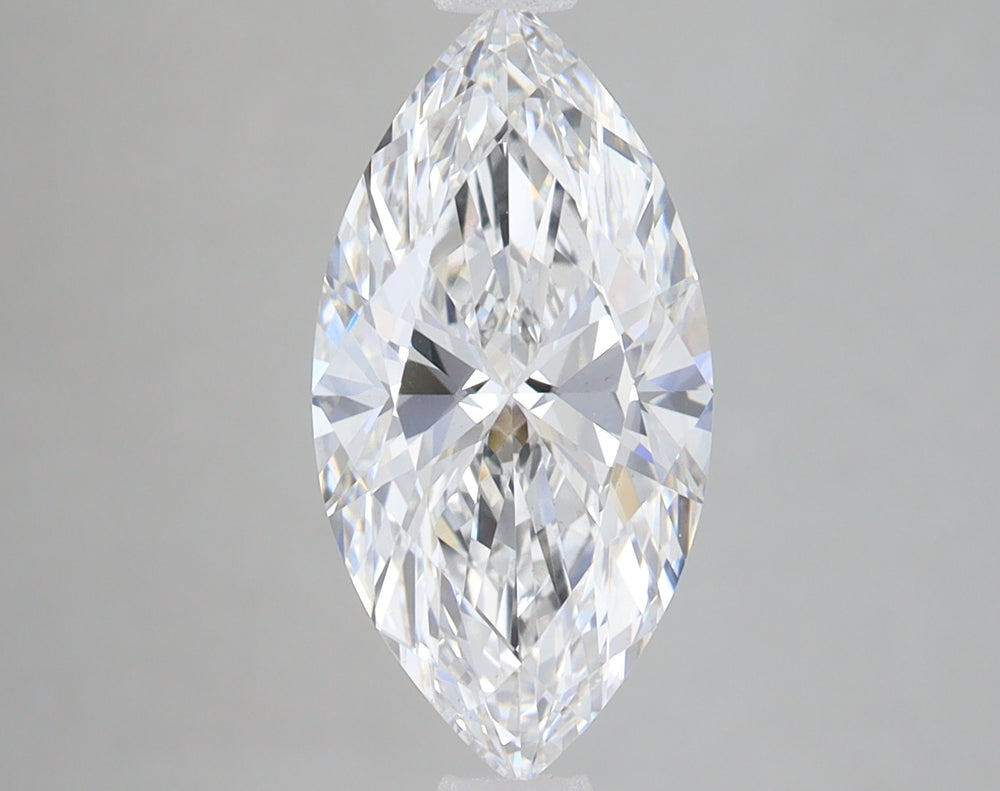 2.5 Carat Marquise Lab Diamond with  Cut Diamond in 14KT  view 1
