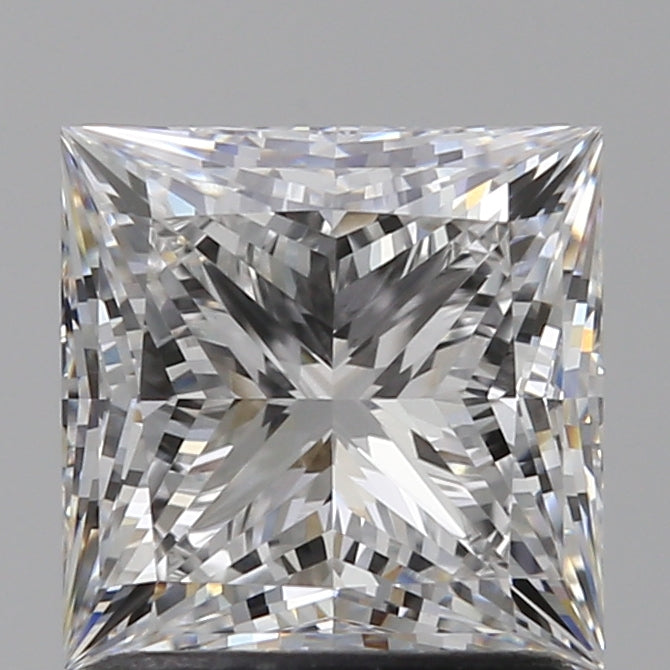 1.54 Carat Princess Lab Diamond with  Cut Diamond in 14KT  view 1
