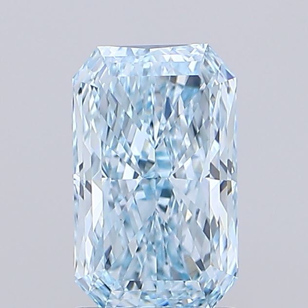 1.57 Carat Radiant Lab Diamond with  Cut Diamond in 14KT  view 1
