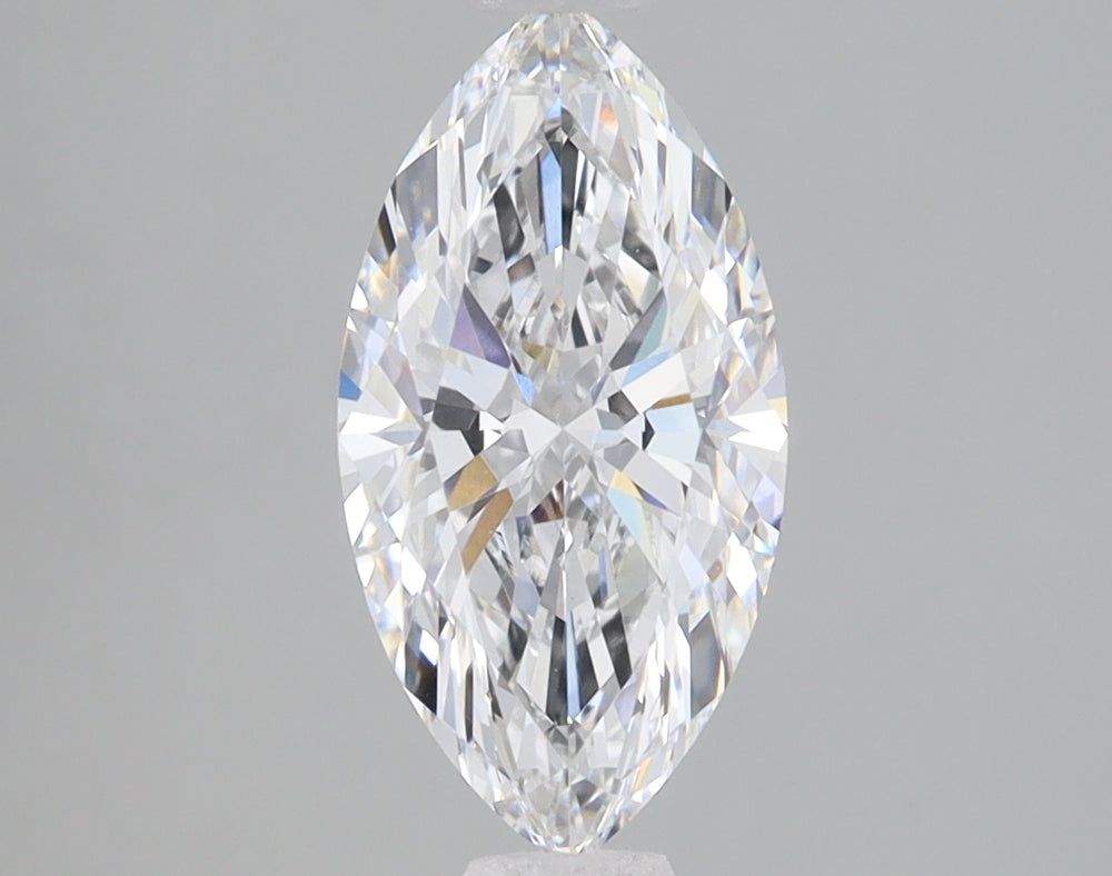 1.51 Carat Marquise Lab Diamond with  Cut Diamond in 14KT  view 1
