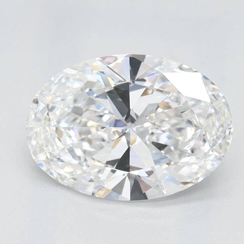 1.17 Carat Oval Lab Diamond with  Cut Diamond in 14KT  view 1
