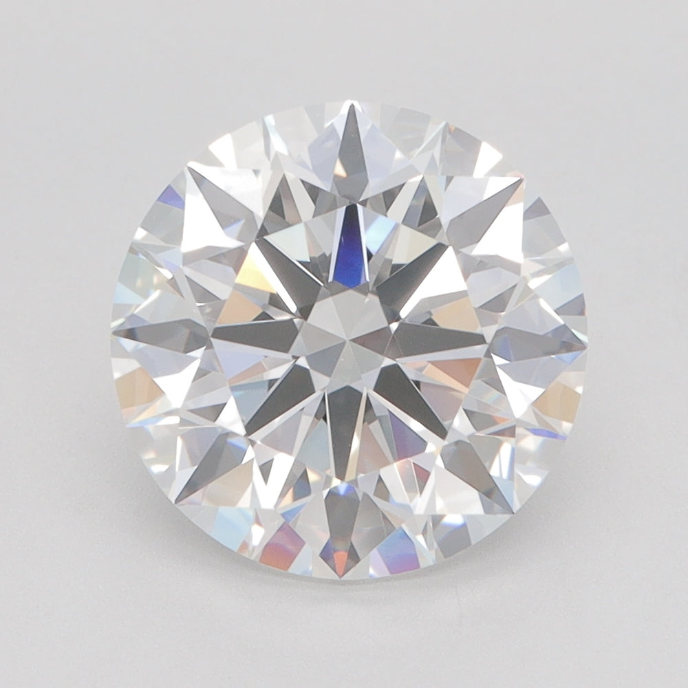 3.51 Carat Round Lab Diamond with  Cut Diamond in 14KT  view 1

