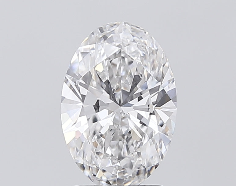 2.0 Carat Oval Lab Diamond with  Cut Diamond in 14KT  view 1
