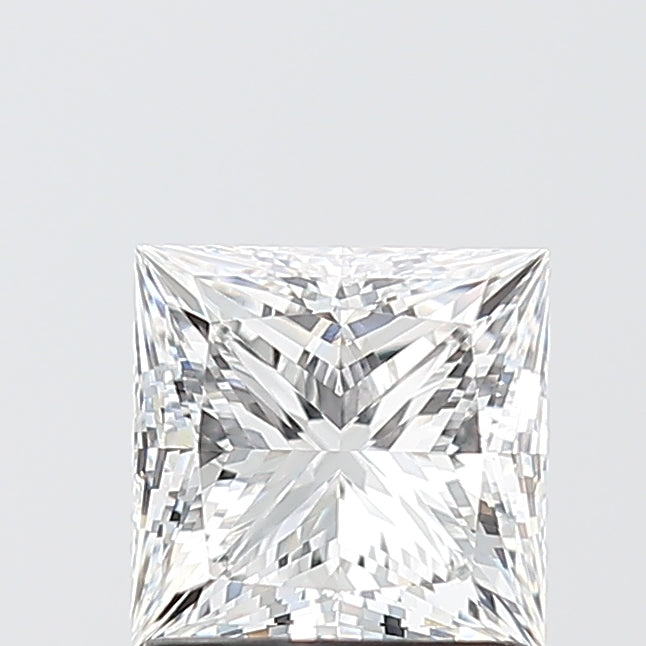1.5 Carat Princess Lab Diamond with  Cut Diamond in 14KT  view 1
