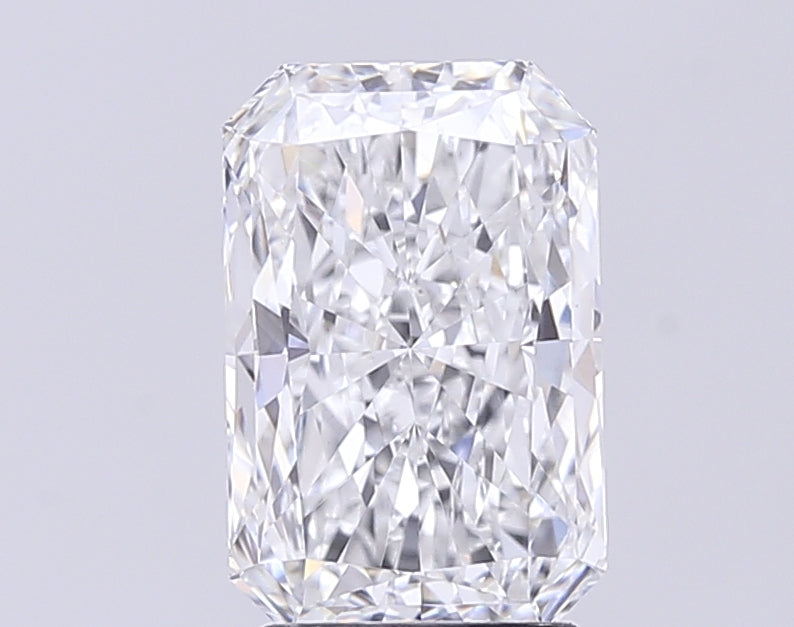 3.06 Carat Radiant Lab Diamond with  Cut Diamond in 14KT  view 1
