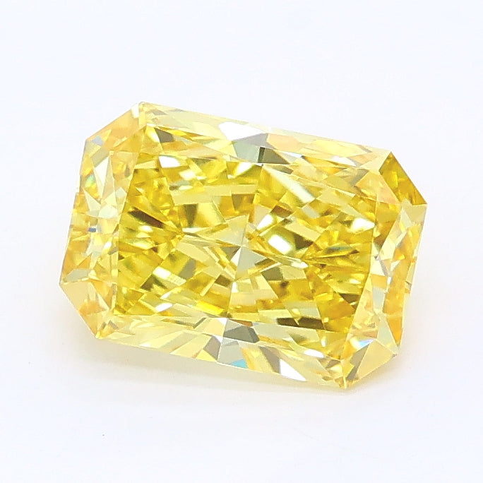 1.22 Carat Radiant Lab Diamond with  Cut Diamond in 14KT  view 1
