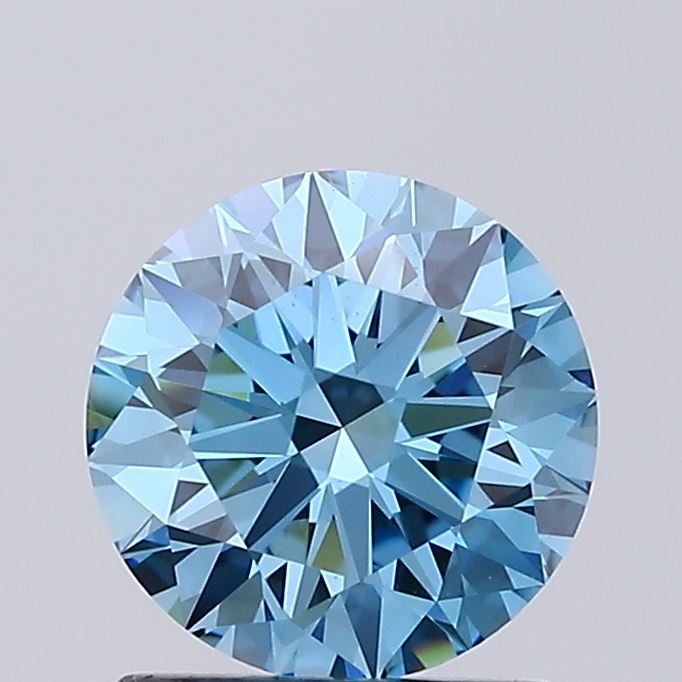 1.33 Carat Round Lab Diamond with  Cut Diamond in 14KT  view 1
