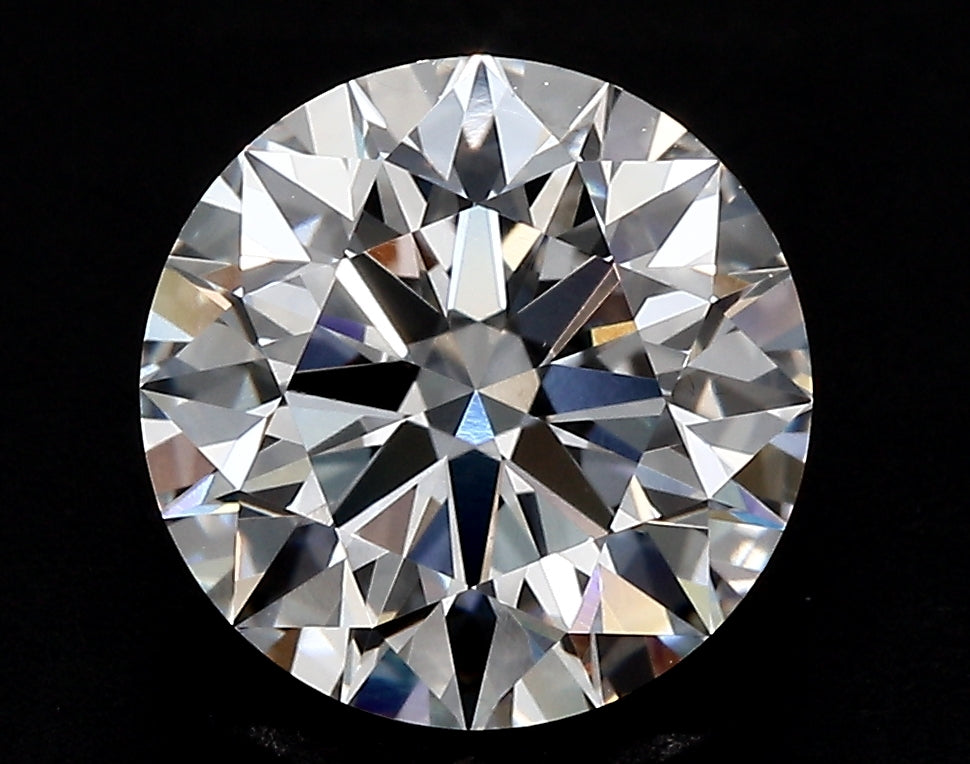 4.0 Carat Round Lab Diamond with  Cut Diamond in 14KT  view 1
