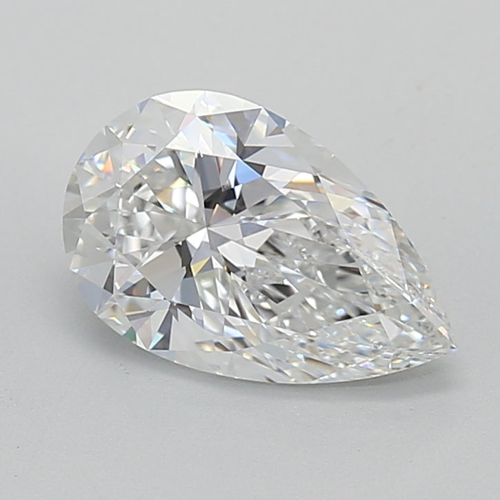 2.03 Carat Pear Lab Diamond with  Cut Diamond in 14KT  view 1
