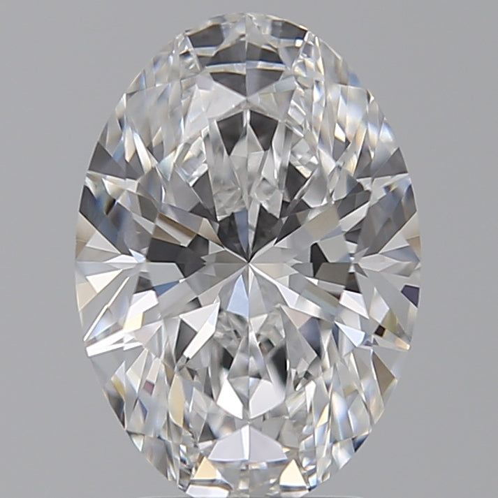 3.0 Carat Oval Lab Diamond with  Cut Diamond in 14KT  view 1
