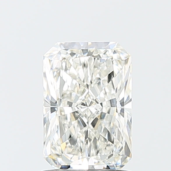 1.37 Carat Radiant Lab Diamond with  Cut Diamond in 14KT  view 1
