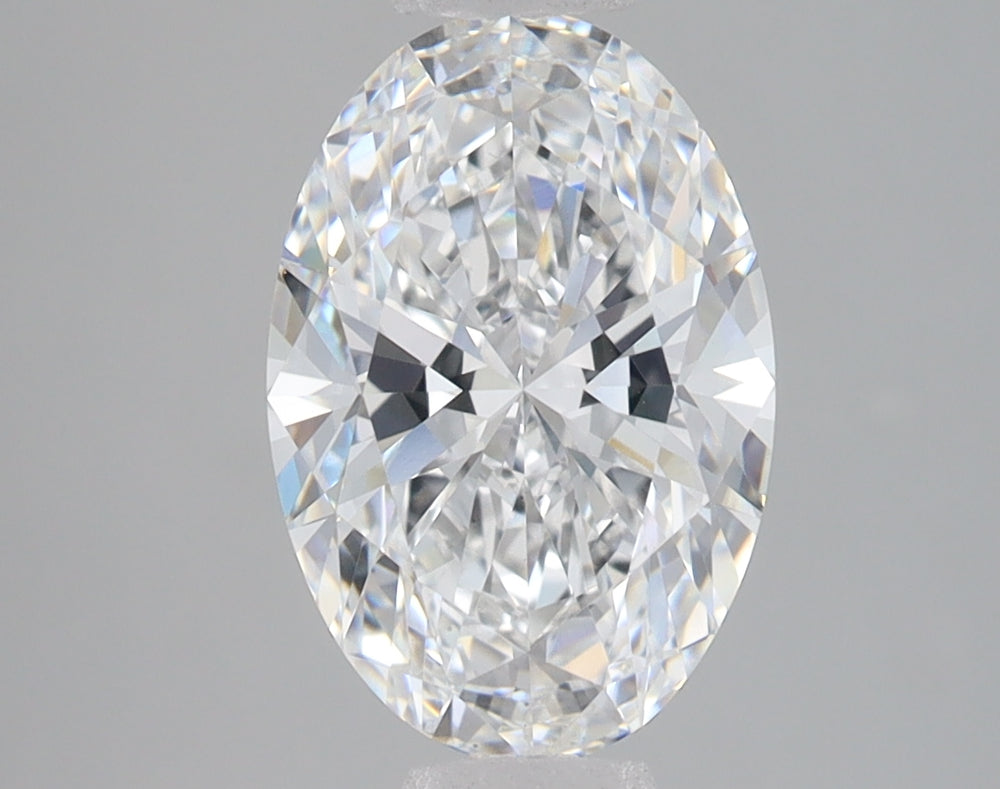 2.5 Carat Oval Lab Diamond with  Cut Diamond in 14KT  view 1
