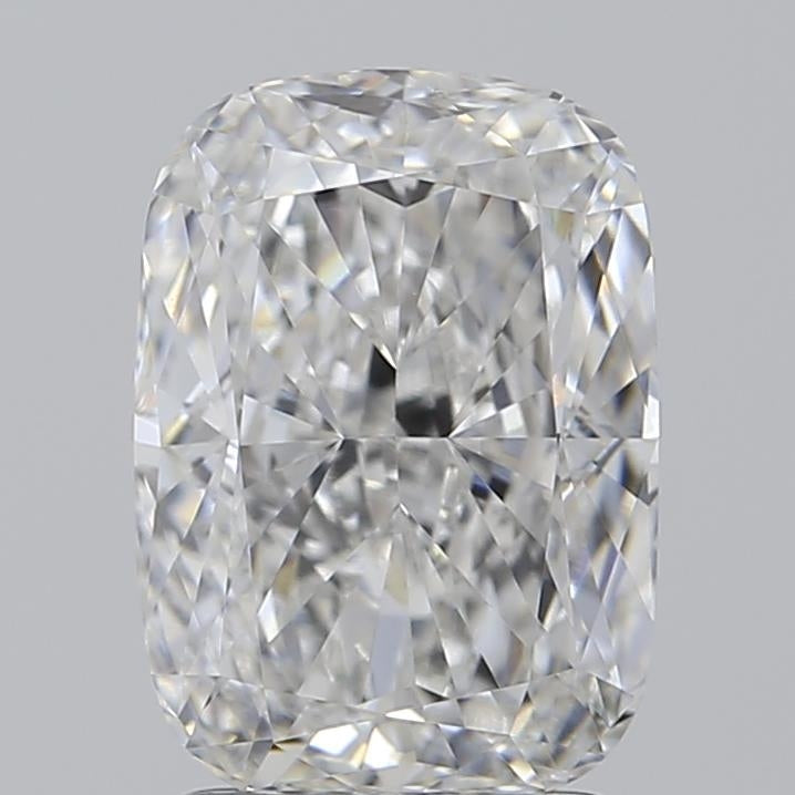 2.51 Carat Cushion Lab Diamond with  Cut Diamond in 14KT  view 1
