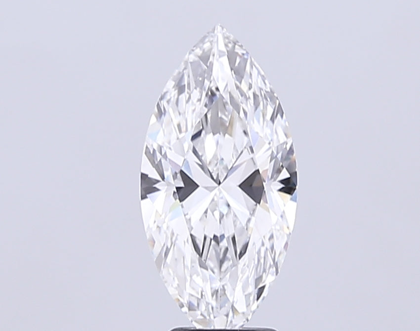3.8 Carat Marquise Lab Diamond with  Cut Diamond in 14KT  view 1

