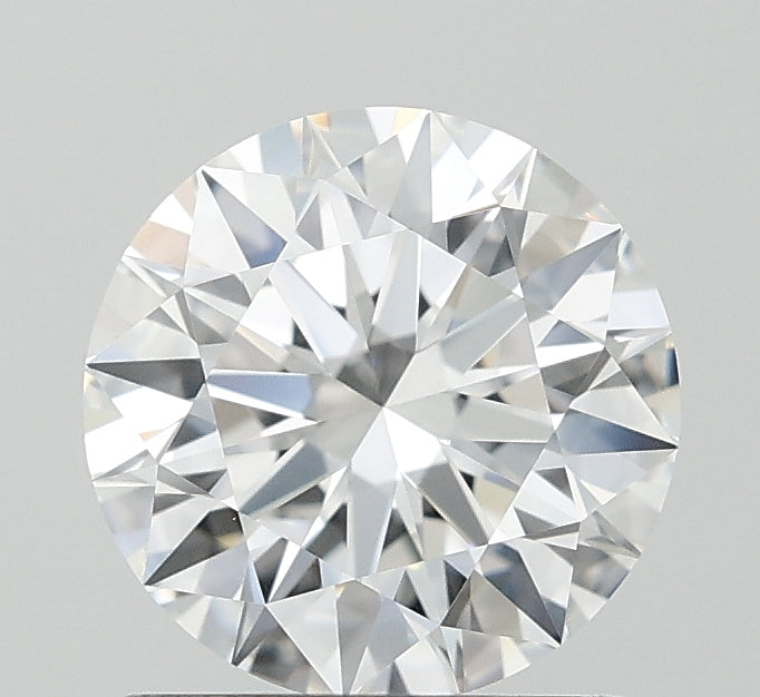 1.25 Carat Round Lab Diamond with  Cut Diamond in 14KT  view 1
