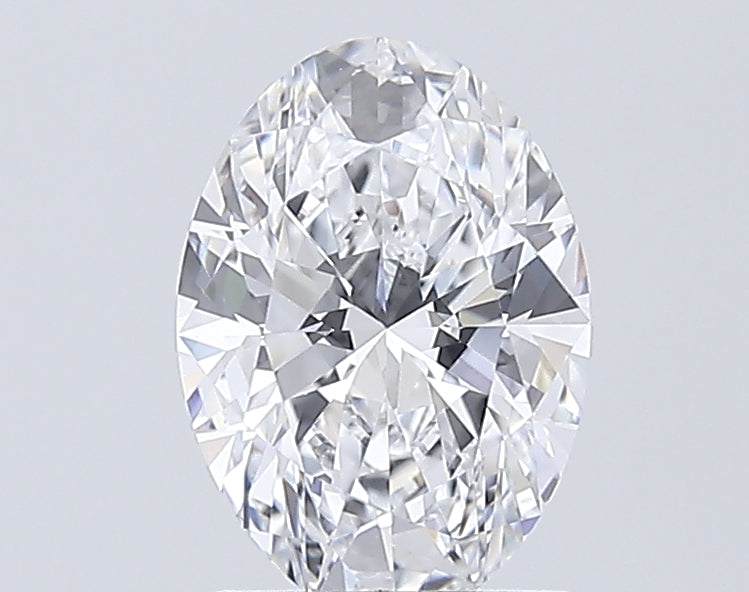 1.55 Carat Oval Lab Diamond with  Cut Diamond in 14KT  view 1
