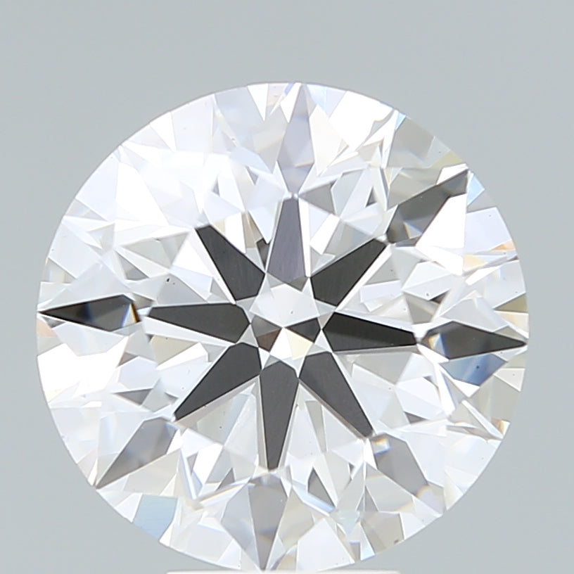 7.37 Carat Round Lab Diamond with  Cut Diamond in 14KT  view 1
