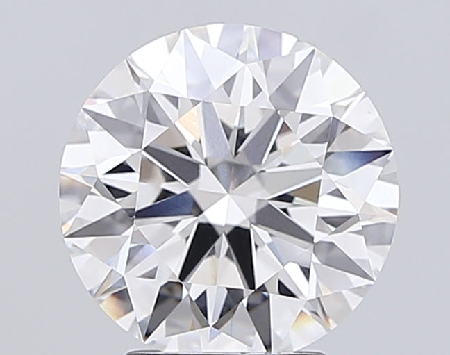 3.72 Carat Round Lab Diamond with  Cut Diamond in 14KT  view 1
