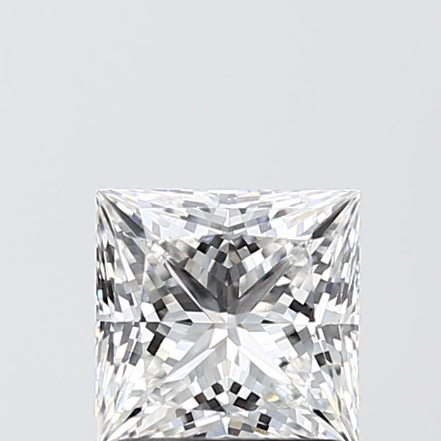 1.81 Carat Princess Lab Diamond with  Cut Diamond in 14KT  view 1
