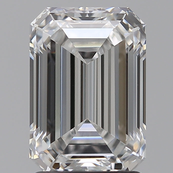 2.09 Carat Emerald Lab Diamond with  Cut Diamond in 14KT  view 1
