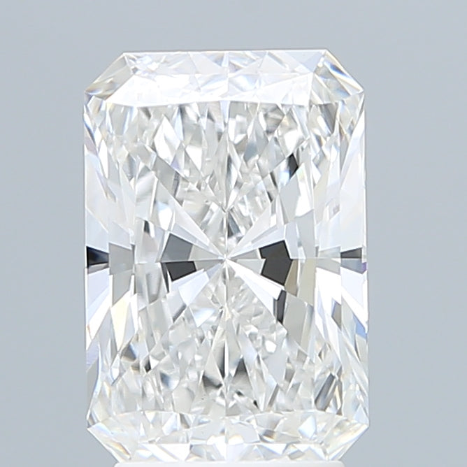 3.02 Carat Radiant Lab Diamond with  Cut Diamond in 14KT  view 1
