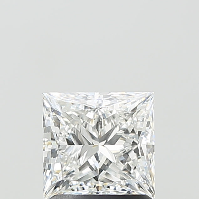 1.5 Carat Princess Lab Diamond with  Cut Diamond in 14KT  view 1
