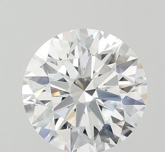 2.14 Carat Round Lab Diamond with  Cut Diamond in 14KT  view 1
