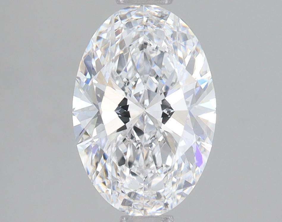 1.7 Carat Oval Lab Diamond with  Cut Diamond in 14KT  view 1
