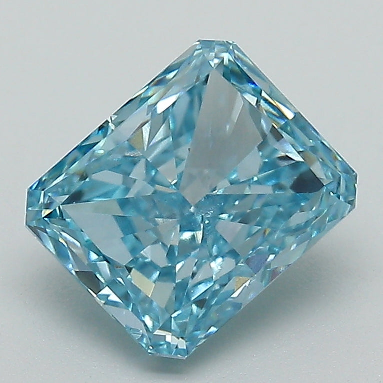 2.01 Carat Radiant Lab Diamond with  Cut Diamond in 14KT  view 1
