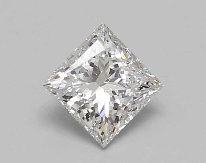 1.08 Carat Princess Lab Diamond with  Cut Diamond in 14KT  view 1
