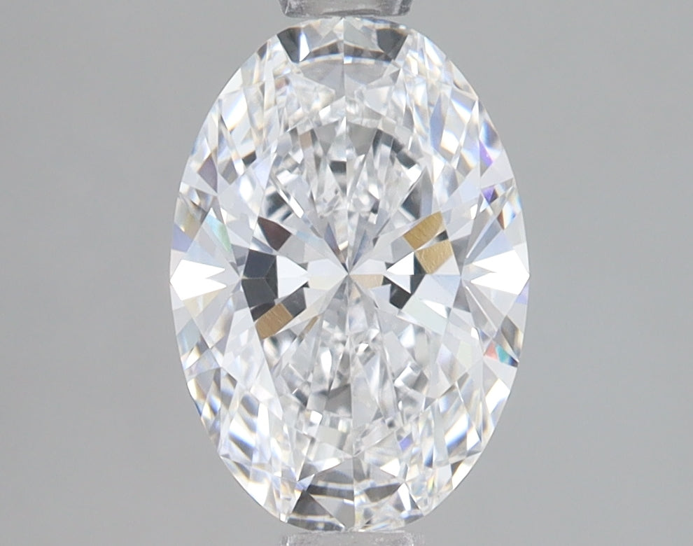 1.59 Carat Oval Lab Diamond with  Cut Diamond in 14KT  view 1
