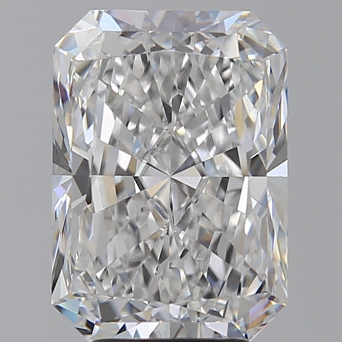 4.56 Carat Radiant Lab Diamond with  Cut Diamond in 14KT  view 1
