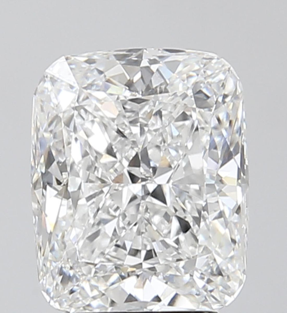 3.09 Carat Cushion Lab Diamond with  Cut Diamond in 14KT  view 1

