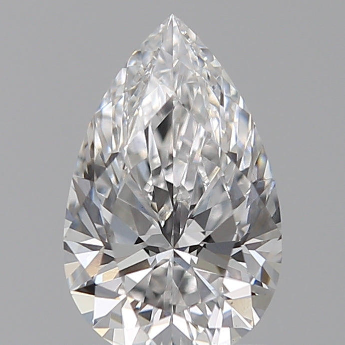 1.08 Carat Pear Lab Diamond with  Cut Diamond in 14KT  view 1

