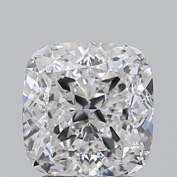 2.55 Carat Cushion Lab Diamond with  Cut Diamond in 14KT  view 1
