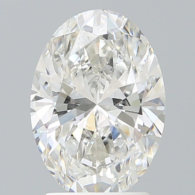 2.5 Carat Oval Lab Diamond with  Cut Diamond in 14KT  view 1
