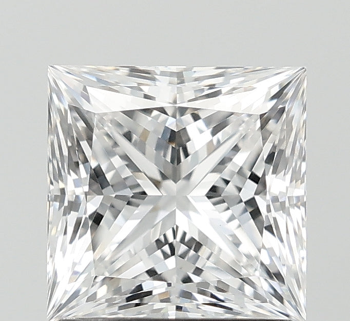 1.6 Carat Princess Lab Diamond with  Cut Diamond in 14KT  view 1
