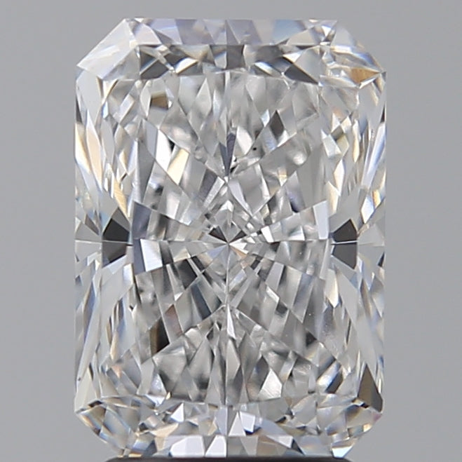 3.05 Carat Radiant Lab Diamond with  Cut Diamond in 14KT  view 1
