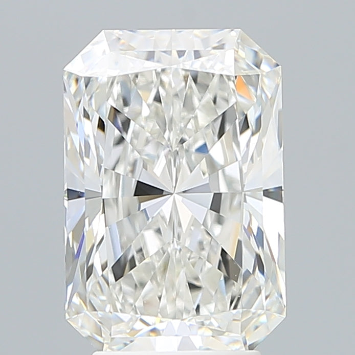 3.79 Carat Radiant Lab Diamond with  Cut Diamond in 14KT  view 1
