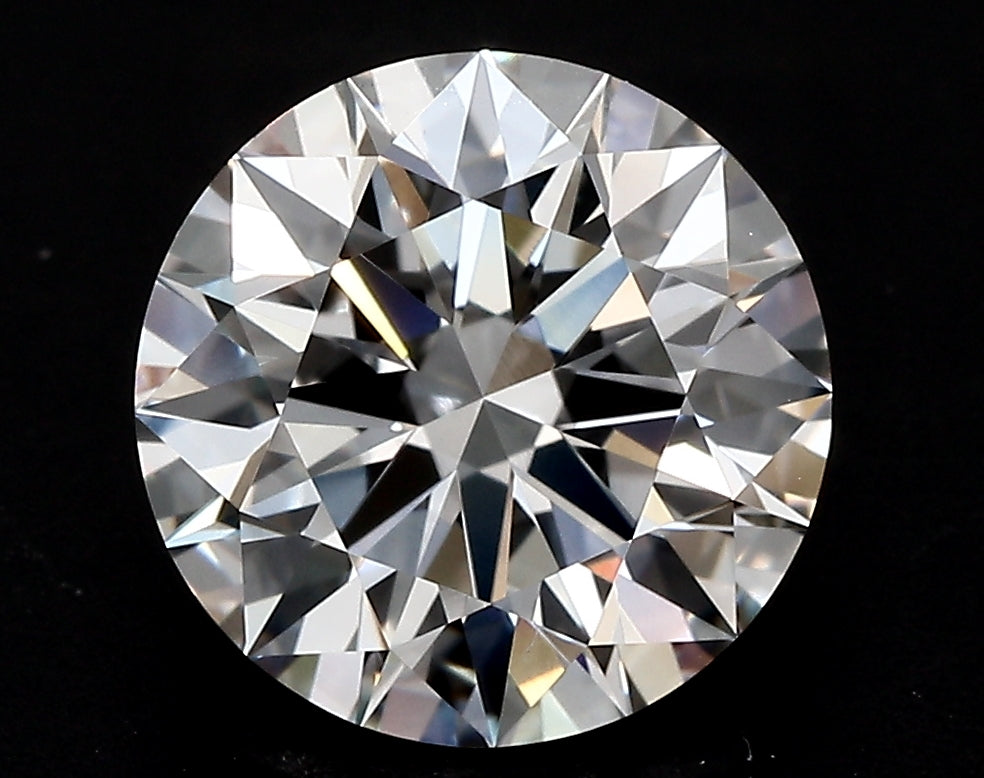 4.53 Carat Round Lab Diamond with  Cut Diamond in 14KT  view 1
