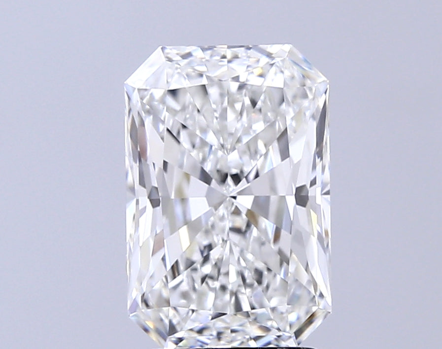 3.05 Carat Radiant Lab Diamond with  Cut Diamond in 14KT  view 1
