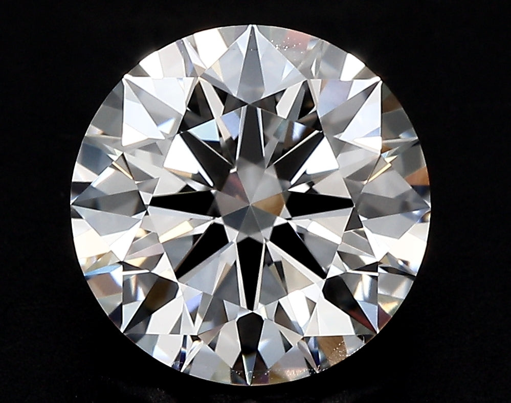 4.51 Carat Round Lab Diamond with  Cut Diamond in 14KT  view 1
