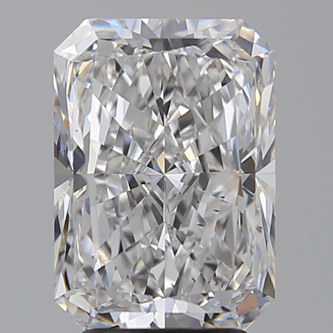 3.8 Carat Radiant Lab Diamond with  Cut Diamond in 14KT  view 1
