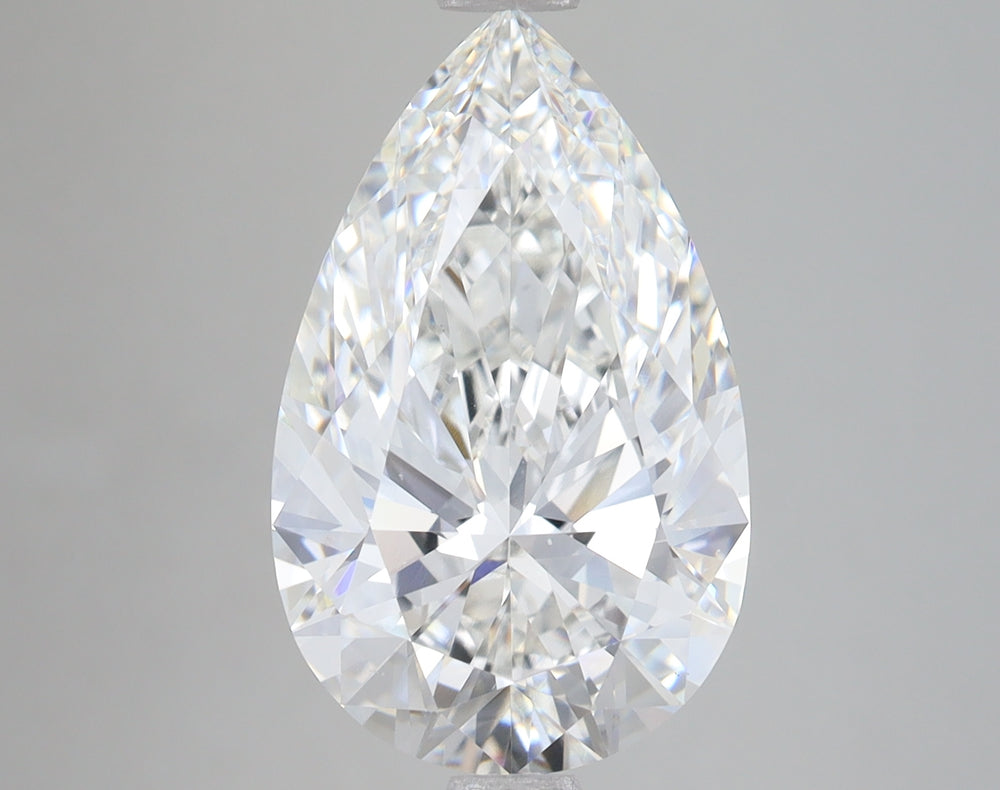 5.1 Carat Pear Lab Diamond with  Cut Diamond in 14KT  view 1
