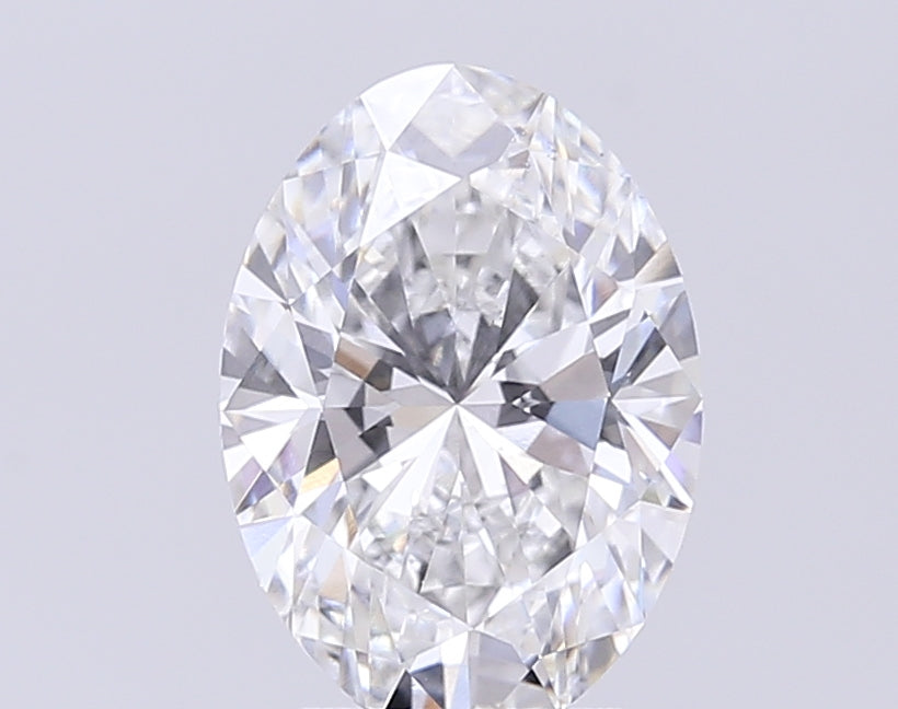 3.0 Carat Oval Lab Diamond with  Cut Diamond in 14KT  view 1
