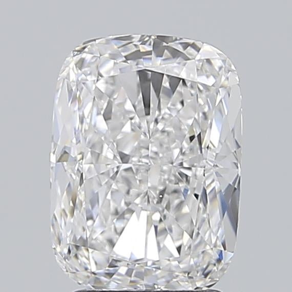 3.01 Carat Cushion Lab Diamond with  Cut Diamond in 14KT  view 1
