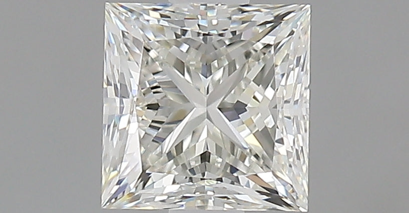 1.0 Carat Princess Natural Diamond with  Cut Diamond in 14KT  view 1
