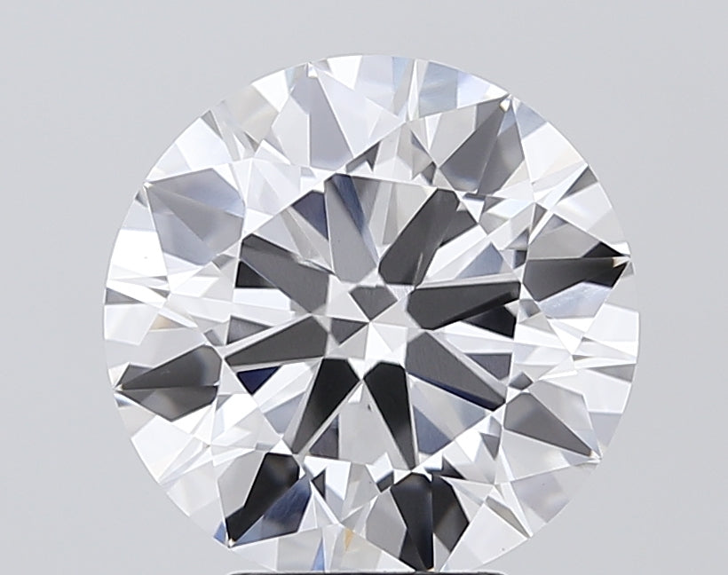 5.01 Carat Round Lab Diamond with  Cut Diamond in 14KT  view 1
