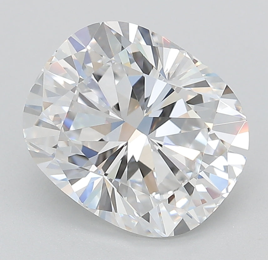 3.03 Carat Cushion Lab Diamond with  Cut Diamond in 14KT  view 1
